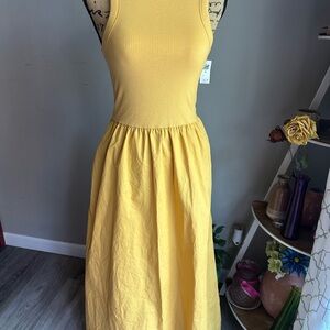 Yellow Sleeveless Dress
